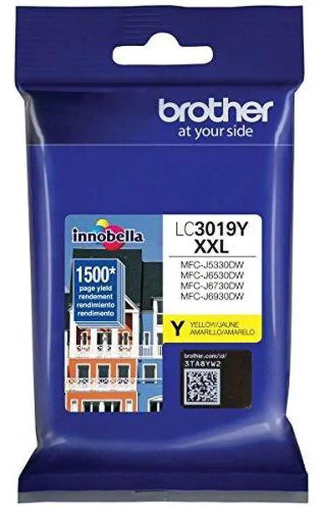 Alt view image 7 of 16 - BROTHER INTERNATIONAL CORPORAT LC3019Y SUPER HIGH YIELD XXL YELLOW INKCARTRIDGE