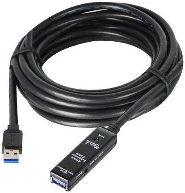 Alt view image 5 of 13 - SIIG JU-CB0811-S1 Black USB 3.0 Active Repeater Cable w/ Power adapter