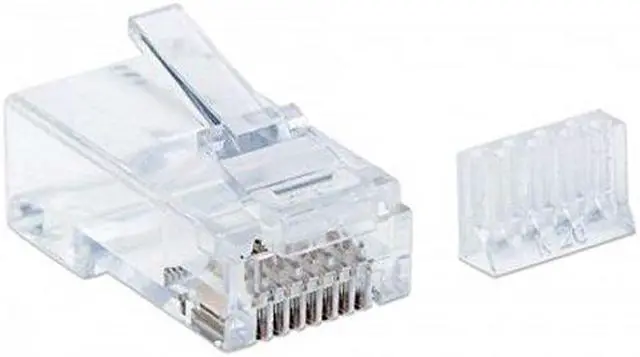 Alt view image 4 of 8 - INTELLINET 790611 CAT-6 2-Prong Mod Plugs, 90 pk