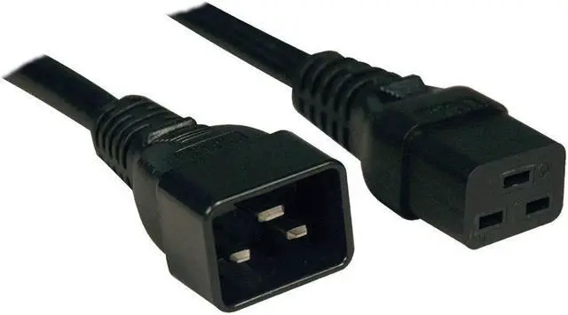 Alt view image 2 of 19 - Tripp Lite Heavy-Duty Power Extension Cord, 15A, 14 AWG (IEC-320-C19 to IEC-320-C20), 6 ft. (1.8 m) (P036-006-15A)