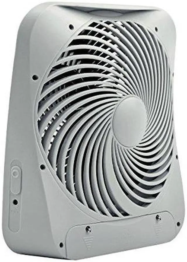 Alt view image 6 of 13 - O2 Cool FD10002A O2 Cool FD10002A Portable Fan - 10" Diameter - 2 Speed - Carrying Handle, Adjustable Tilt Head, Foldable - White, Gray