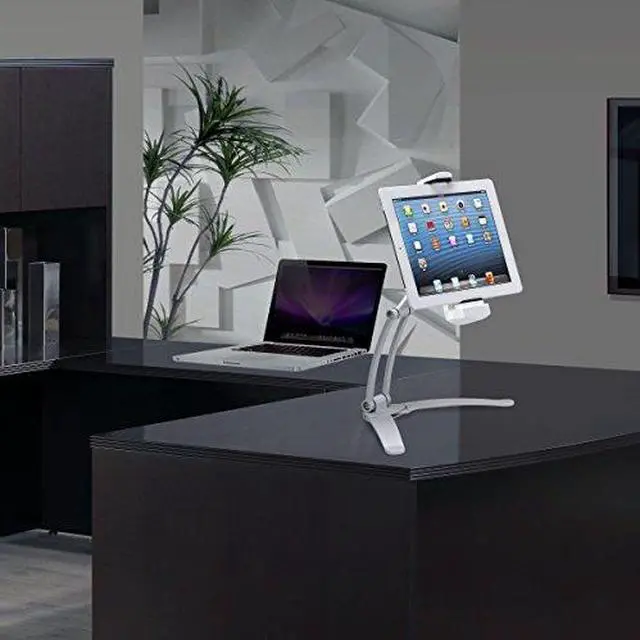 Alt view image 6 of 20 - CTA Digital 2-in-1 Kitchen Mount Stand for 7-13 Inch Tablets / iPad Air/ iPad Pro 12.9 / Surface Pro (PAD-KMS)