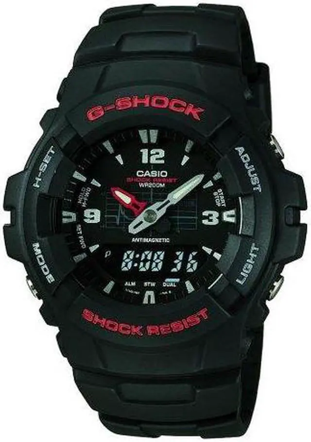 Alt view image 16 of 20 - CASIO G100-1BV G Shock Analog Digital Watch