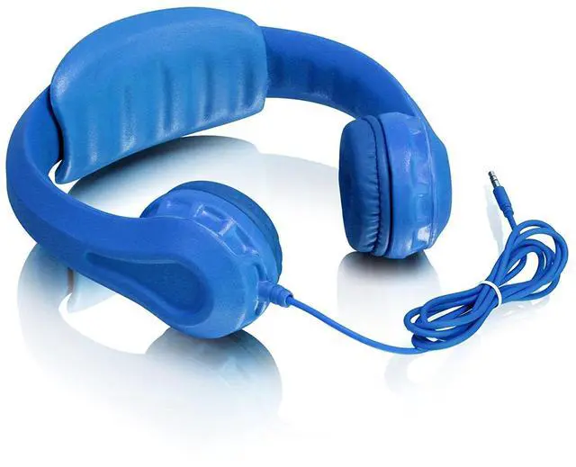 Alt view image 5 of 20 - Aluratek AKH01FB Volume-Limiting Wired Foam Headphones - Blue