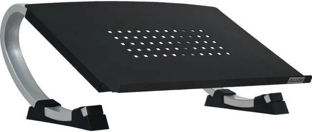Alt view image 10 of 17 - Allsop Redmond Adjustable Laptop Stand, Vented Curved Sturdy Metal Ergonomic Riser (30498)