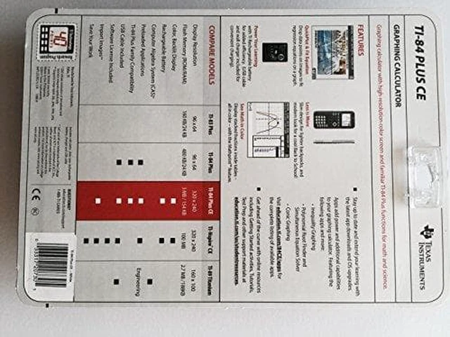 Alt view image 2 of 16 - Texas Instruments TI84PLSCEWHITE