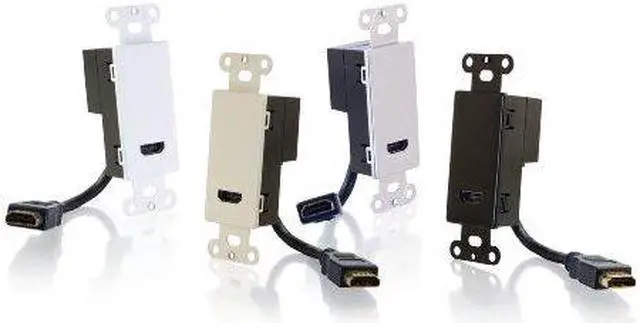 Alt view image 5 of 13 - C2G HDMI Pass Through Wall Plate - White
