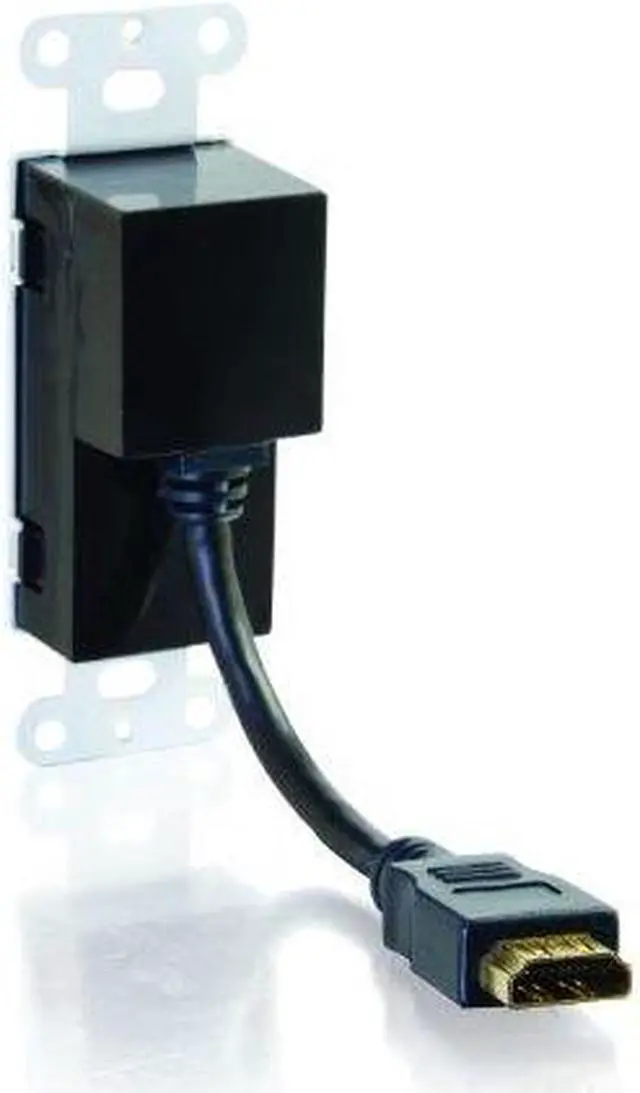 Alt view image 6 of 13 - C2G HDMI Pass Through Wall Plate - White