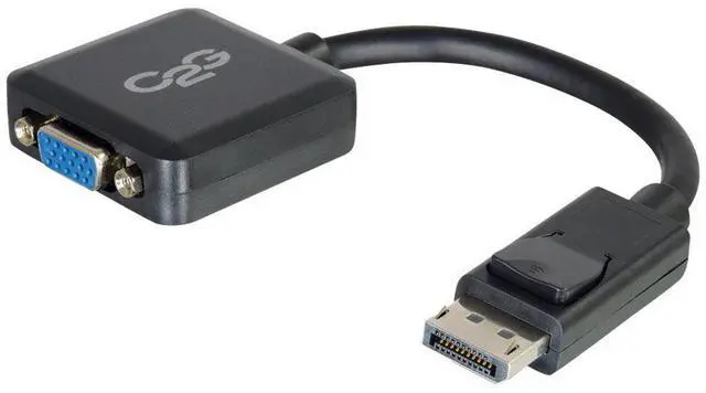 Main image of C2G / Cables to Go 54323 DisplayPort Male to VGA Female Adapter Converter, Black (8-Inch)