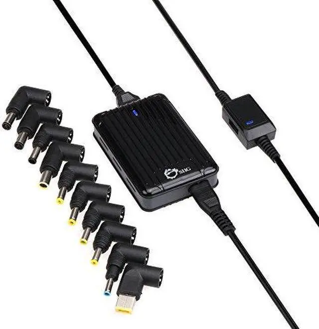 Alt view image 6 of 19 - SIIG Ultra-Compact Universal Laptop Power Adapter - 90W