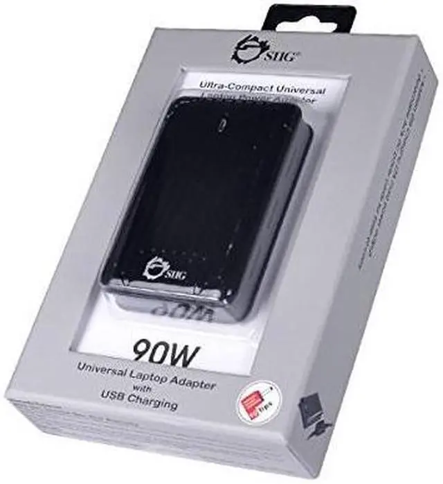 Alt view image 3 of 19 - SIIG Ultra-Compact Universal Laptop Power Adapter - 90W