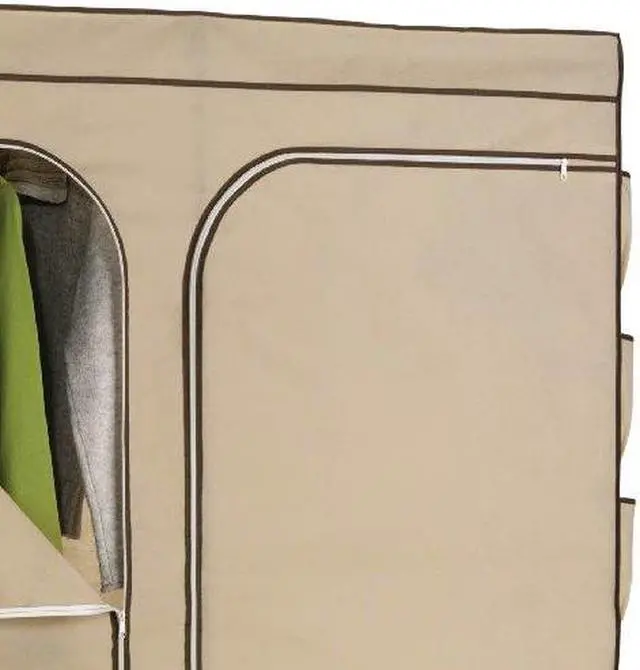 Alt view image 12 of 14 - Honey Can Do 60In Double Door Storage Closet With Shoe Organizer - WRD-01272