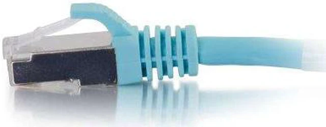 Alt view image 2 of 9 - C2G 20FT CAT6A SNAGLESS SHIELDED (STP) NETWORK PATCH CABLE - AQUA