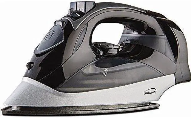 Alt view image 2 of 18 - Brentwood Appliances MPI-59B Power Nonstick Steam Iron with Retractable Cord, Black