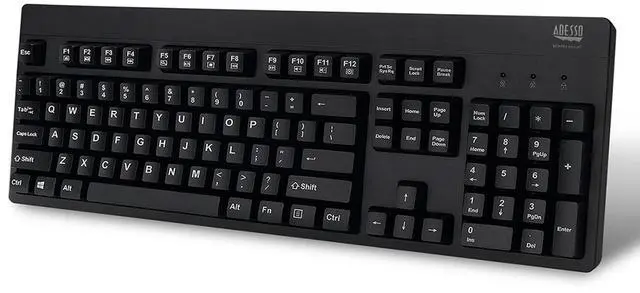Alt view image 2 of 20 - Adesso Ip67 Rated Waterproof, Antimicrobial Multimedia Usb Keyboard With 2X Pri