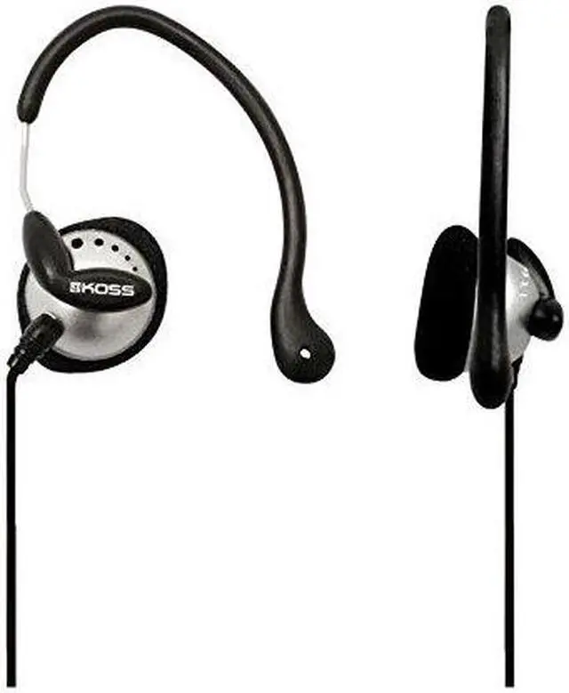 Alt view image 4 of 8 - KOSS Black/Silver 187189 3.5mm Connector Ultra Light Sports Headphone