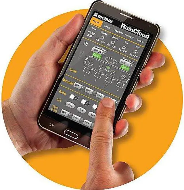 Alt view image 4 of 12 - MELNOR 16043-RSC WiFi Rain Cloud Timer Black