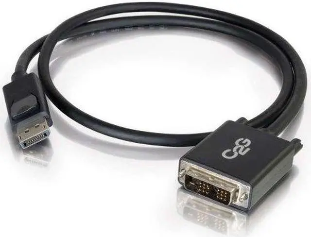 Alt view image 2 of 16 - C2G 54328 DisplayPort Male to Single Link DVI-D Male Adapter Cable, TAA Compliant, Black (3 Feet, 0.91 Meters)