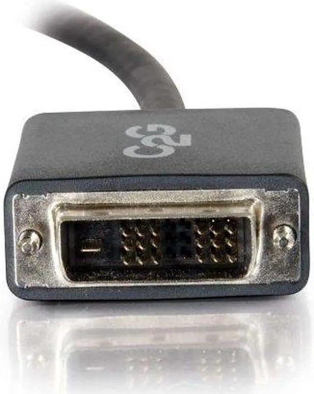 Main image of C2G 54328 DisplayPort Male to Single Link DVI-D Male Adapter Cable, TAA Compliant, Black (3 Feet, 0.91 Meters)