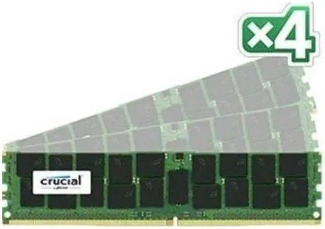 Alt view image 6 of 7 - Crucial 128GB (4 x 32GB) ECC Registered DDR4 2133 (PC4 17000) Server Memory Model CT4K32G4RFD4213
