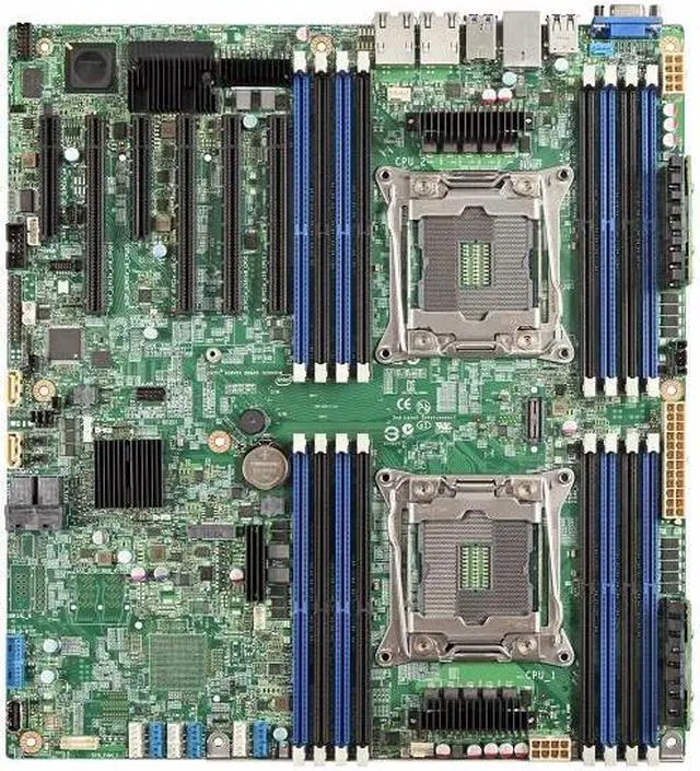 Alt view image 5 of 16 - Intel S2600CWTR Server Motherboard - Intel Chipset - Socket LGA 2011-v3 - SSI EEB - 2 x Processor Support - 1 TB DDR4 SDRAM Maximum RAM - 2.13 GHz, 1.87 GHz, 1.60 GHz Memory Speed Supported - DIMM, RD