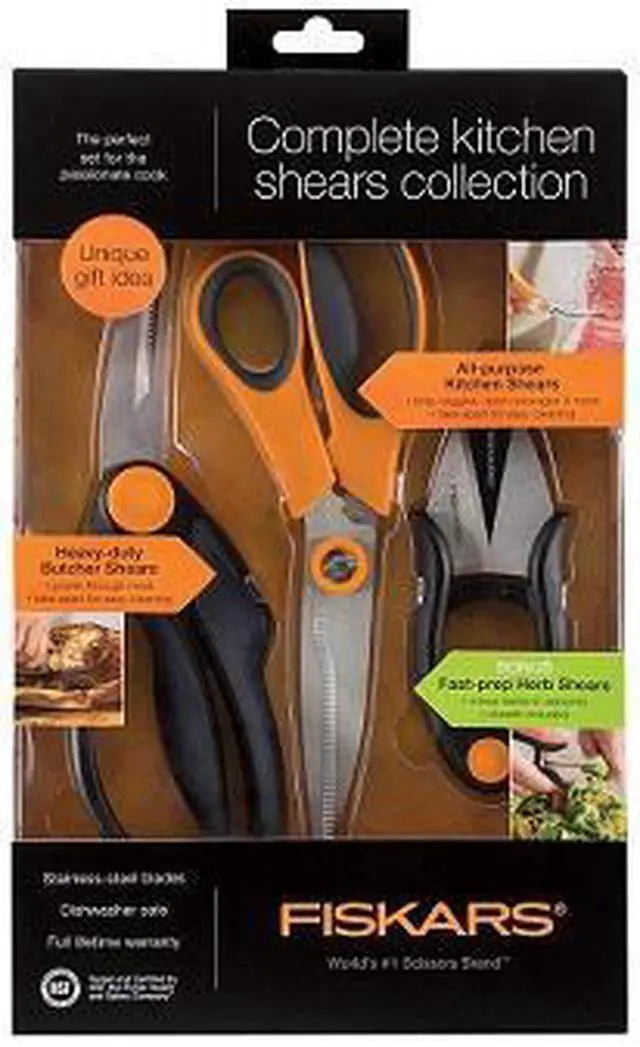 Alt view image 4 of 7 - Fiskars 510061-1001 3pc Kitchen Shear Set