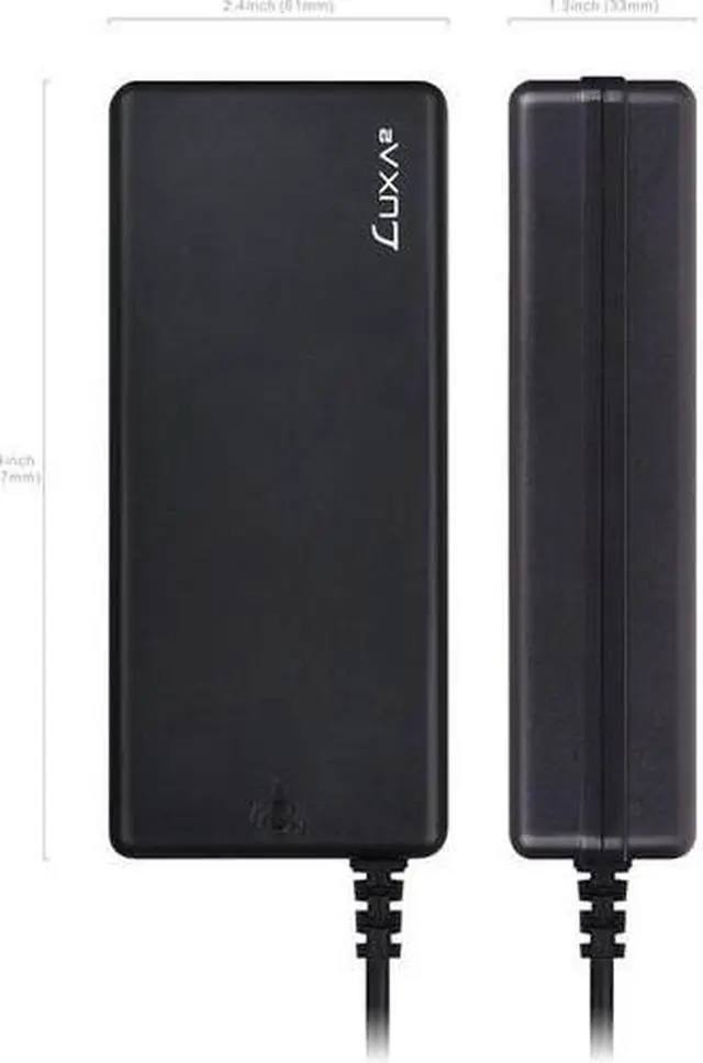 Alt view image 6 of 15 - LUXA2 PO-ULA-PC90BK-00 EnerG Bar 90W Universal Laptop Charger