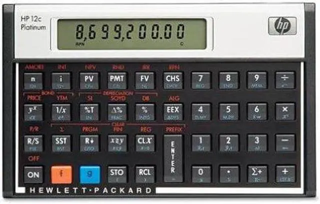 Alt view image 8 of 9 - HP12C Finance Calculator