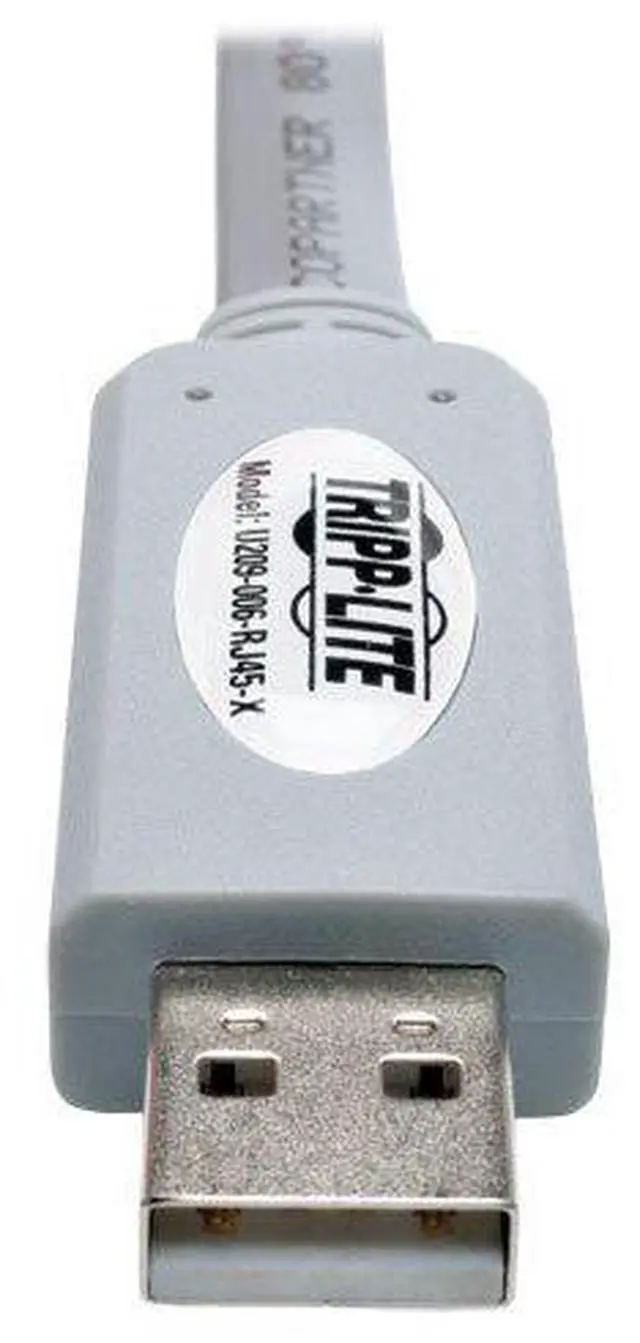 Alt view image 4 of 20 - Tripp Lite USB to RJ45 Cisco Serial Rollover Cable, USB Type-A to RJ45 M/M, 6 ft.