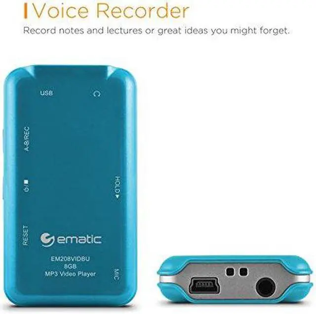 Alt view image 7 of 13 - 1.5" Mp3 Video Player Blue