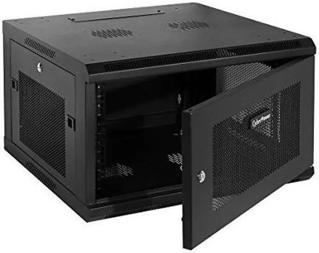 Alt view image 3 of 17 - CyberPower CR6U61001 6U Carbon Wall Mount Enclosure