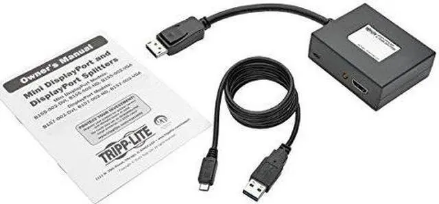 Alt view image 2 of 20 - Tripp Lite B157-002-HD 2-Port DisplayPort to HDMI Splitter