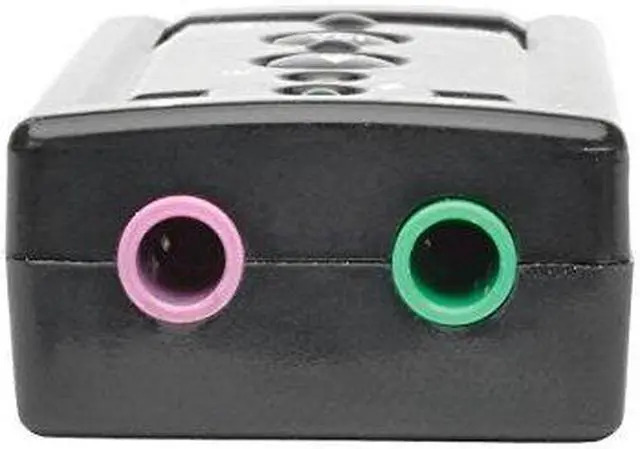 Alt view image 4 of 19 - Tripp Lite U237-001 USB External Sound Card Microphone Speaker Virtual 7.1 Channel