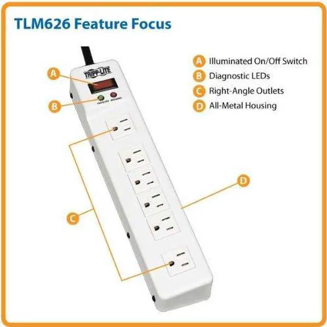 Alt view image 3 of 7 - Tripp Lite TLM626