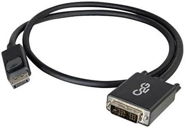 Alt view image 4 of 18 - C2G 6ft DisplayPort to DVI Adapter Cable - M/M - DisplayPort/DVI-D for Notebook, Monitor, Desktop Computer, Video Device - 6 ft - 1 x DisplayPort Male Digital Audio/Video - 1 x DVI-D (Single-Link) ...