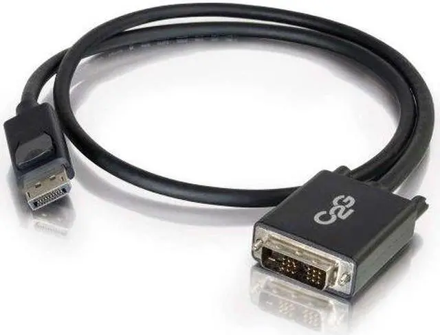 Alt view image 6 of 18 - C2G 6ft DisplayPort to DVI Adapter Cable - M/M - DisplayPort/DVI-D for Notebook, Monitor, Desktop Computer, Video Device - 6 ft - 1 x DisplayPort Male Digital Audio/Video - 1 x DVI-D (Single-Link) ...