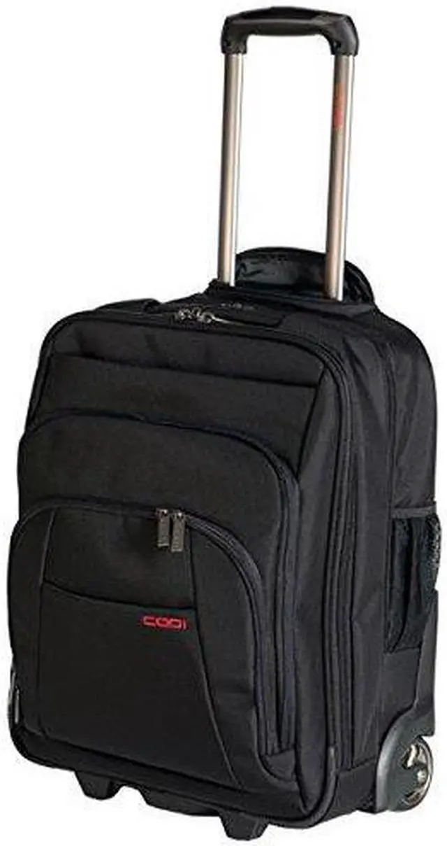 Alt view image 4 of 18 - Codi Mobile max Carrying Case (Roller) for 17.3" Travel Essential - Black - Nylon - 18.5" Height x 13.8" Width x 9" Depth