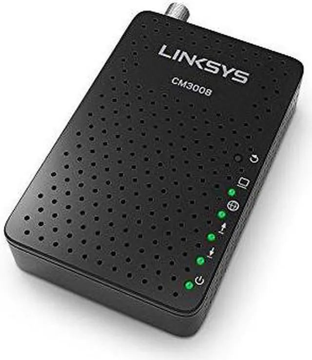 Alt view image 4 of 13 - Linksys CM3008 DOCSIS 3.0 Cable Modem (8x4 Bonded Channels)