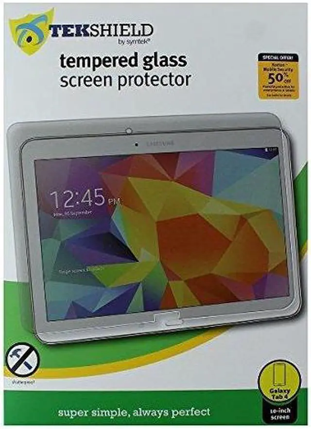 Alt view image 4 of 4 - Symtek Tempered Glass Screen Protector for Galaxy Tab 4 with 10" Screen Model TS-TG-410