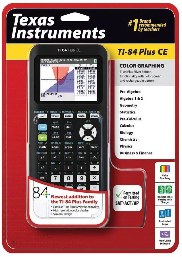 Alt view image 7 of 20 - Ti84 Plus Ce Graphing Black