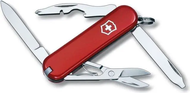 Alt view image 18 of 20 - Victorinox 54031 Folding Knife Compact Series Rambler 2 1/4" Folder Red Handle