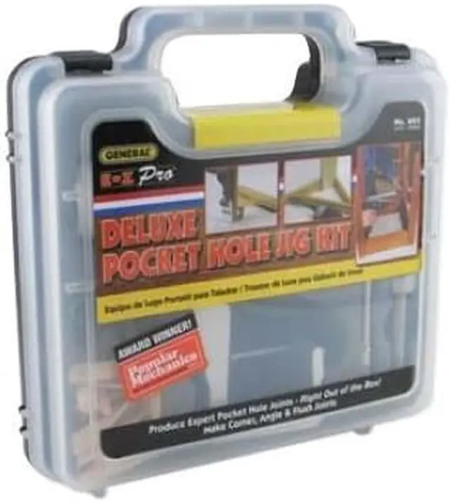 Alt view image 6 of 10 - General Tools 850 Ez Pro Deluxe Pocket Hole Jig Kit