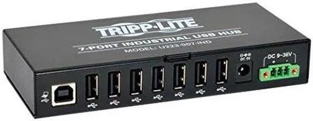 Alt view image 7 of 15 - tripp lite industrial u223-007-ind - hub - 7 x hi-speed usb - din rail mountable, wall-mountable