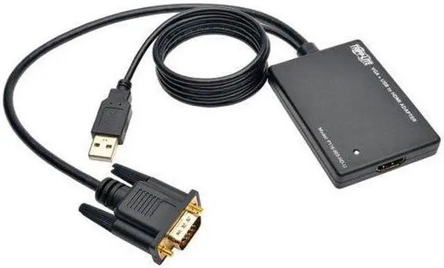 Alt view image 4 of 12 - Tripp Lite P116-003-HD-U VGA to HDMI Converter/Adapter with USB Audio and Power, 1080p