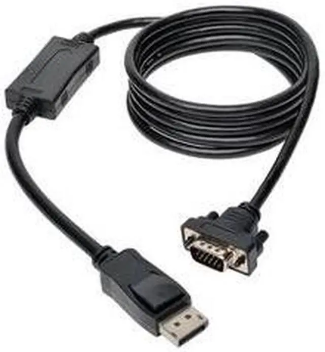 Alt view image 2 of 13 - Tripp Lite P581-006-VGA-V2 6 ft. DisplayPort 1.2 to VGA Active Adapter Cable, DP with Latches to HD15 (M/M), 1920x1200/1080p