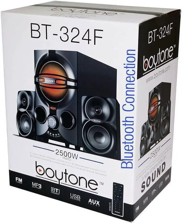 Alt view image 13 of 20 - Boytone BT-324F Bluetooth Speaker System