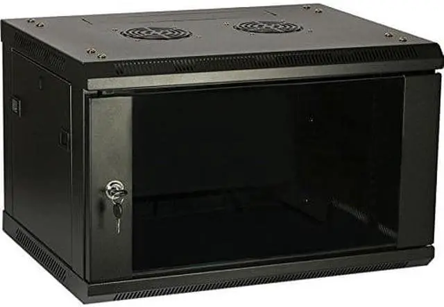Alt view image 2 of 7 - 4XEM 6U Wall Mount Server Rack Cabinet