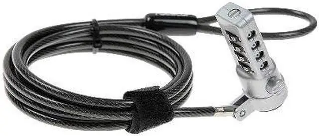 Alt view image 2 of 11 - Rocstor 6FT Rocbolt Combination Laptop Lock Security Cable 4 Digit Lock
