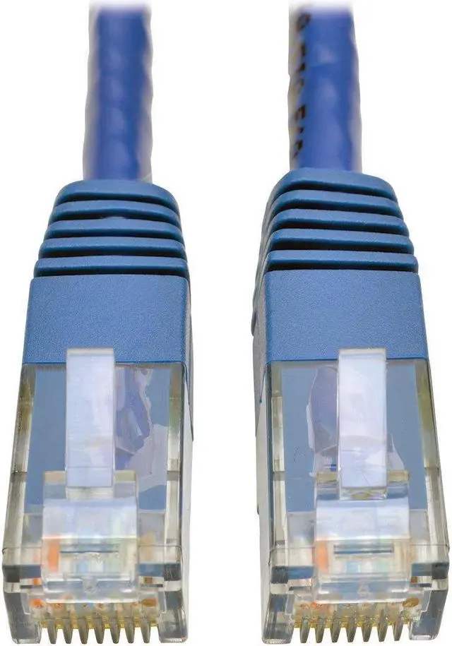 Main image of Tripp Lite Cat6 Gigabit Molded Patch Cable, 14 ft. RJ45 (M/M), 550MHz 24 AWG Blue 14' (N200-014-BL)