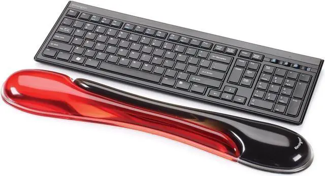 Alt view image 2 of 14 - Kensington Duo Gel Keyboard Wrist Rest - Red / Black